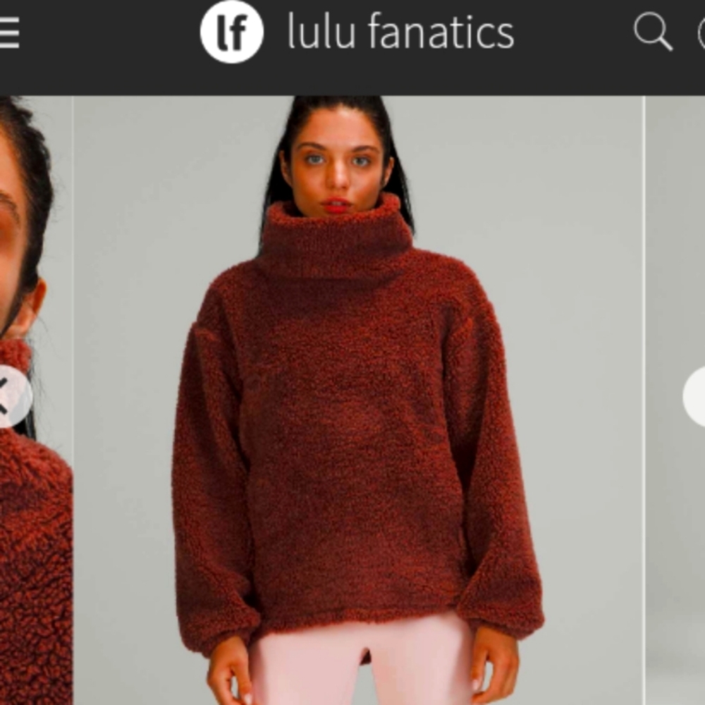 Lululemon warmth restore long pullover women's size 4 in Smoky topaz